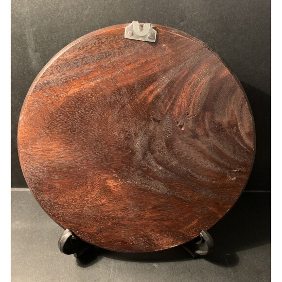 Vintage Thailand Hand Carved Wood Wall Decor Plaque Village - Picture 2 of 3